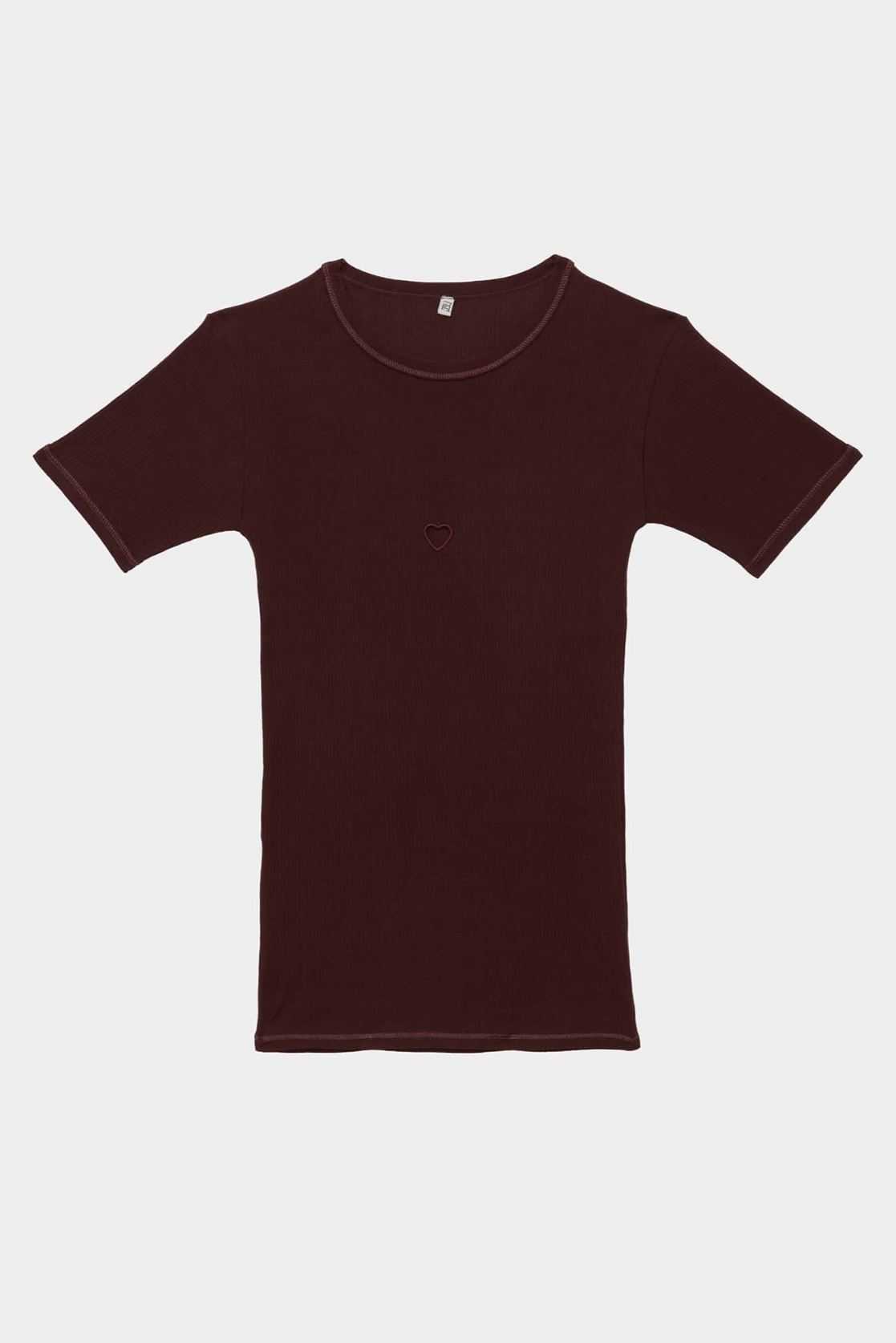 Heart Tee Shirt In Nara Red