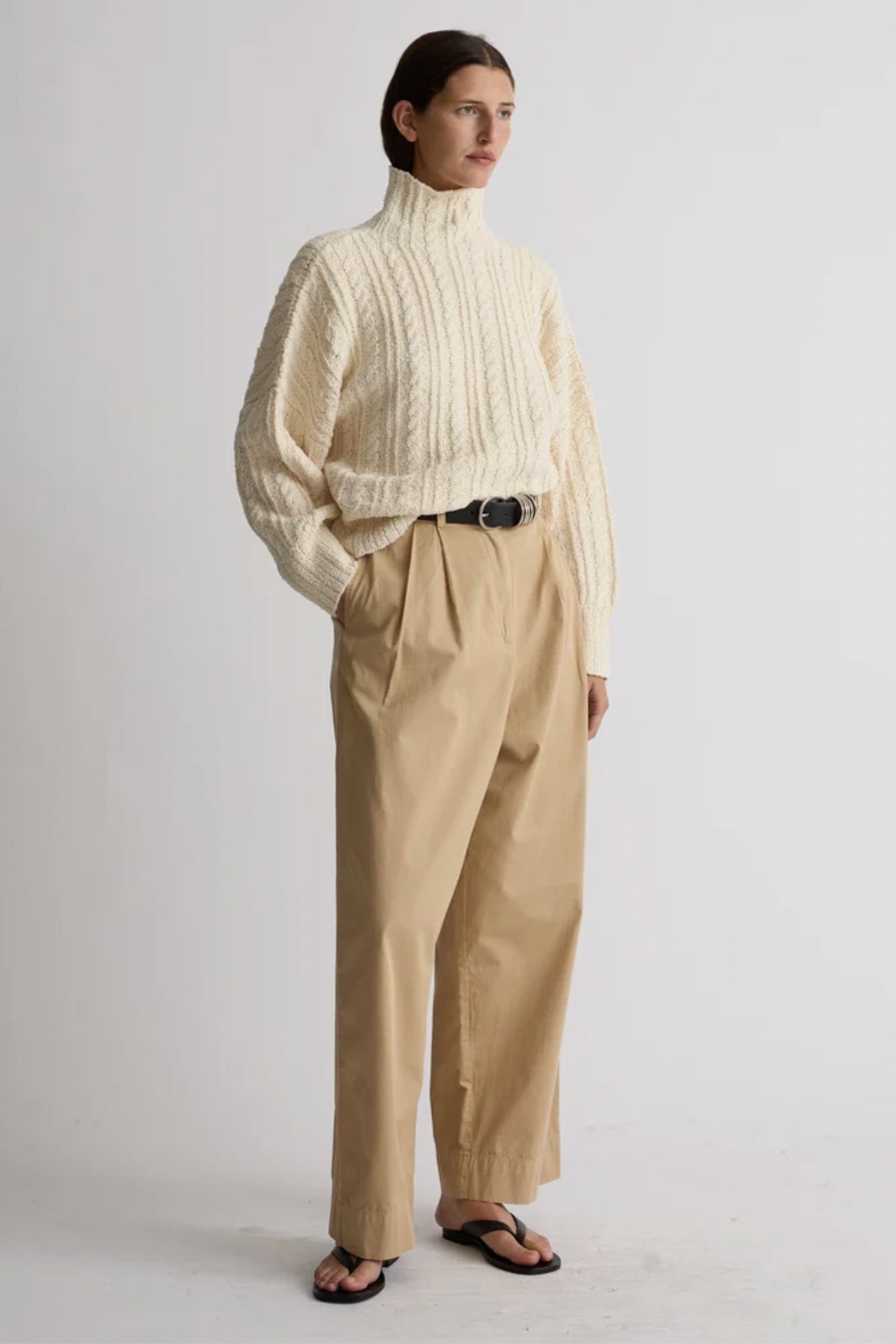 Skye Turtleneck in Natural
