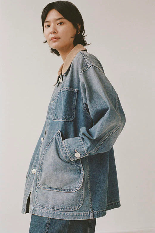 Painter Coat in Vintage Indigo Denim