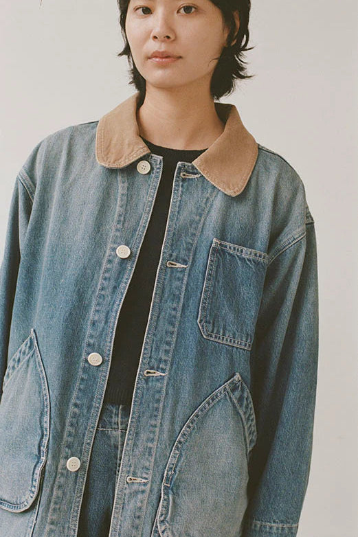 Painter Coat in Vintage Indigo Denim