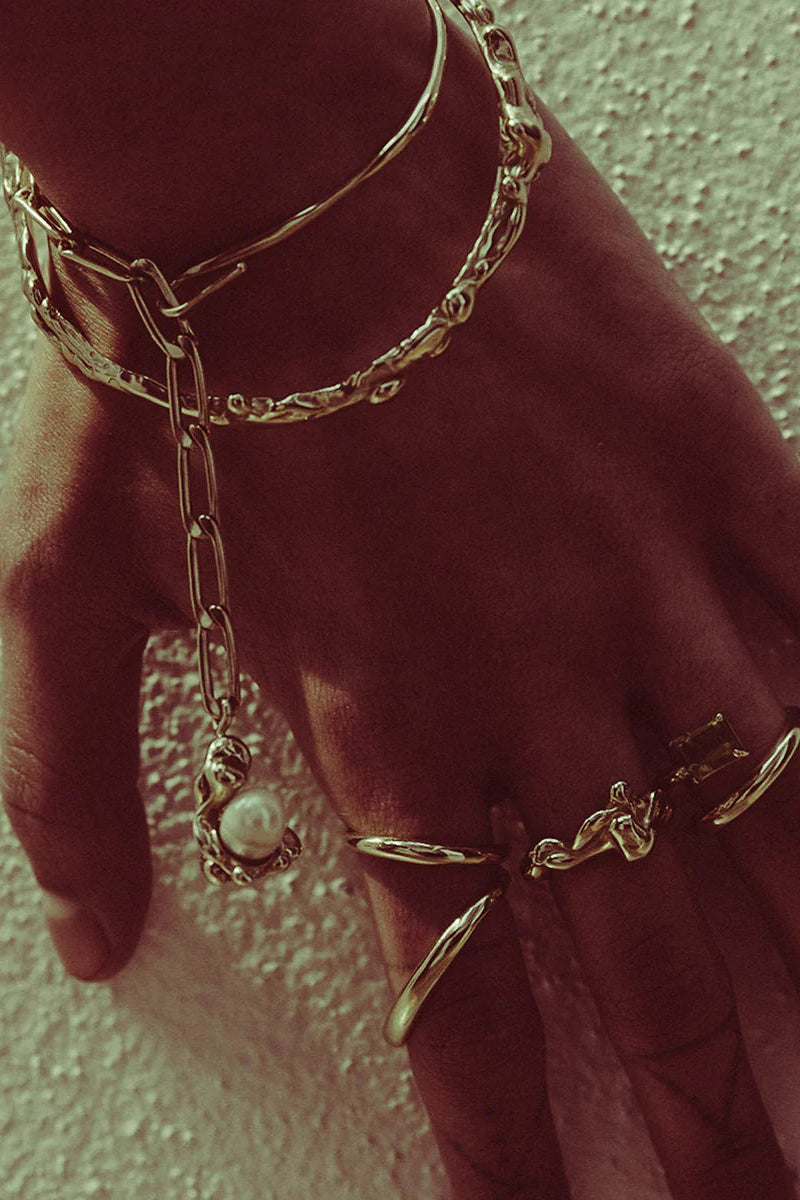 Lava Ring in Sterling Silver