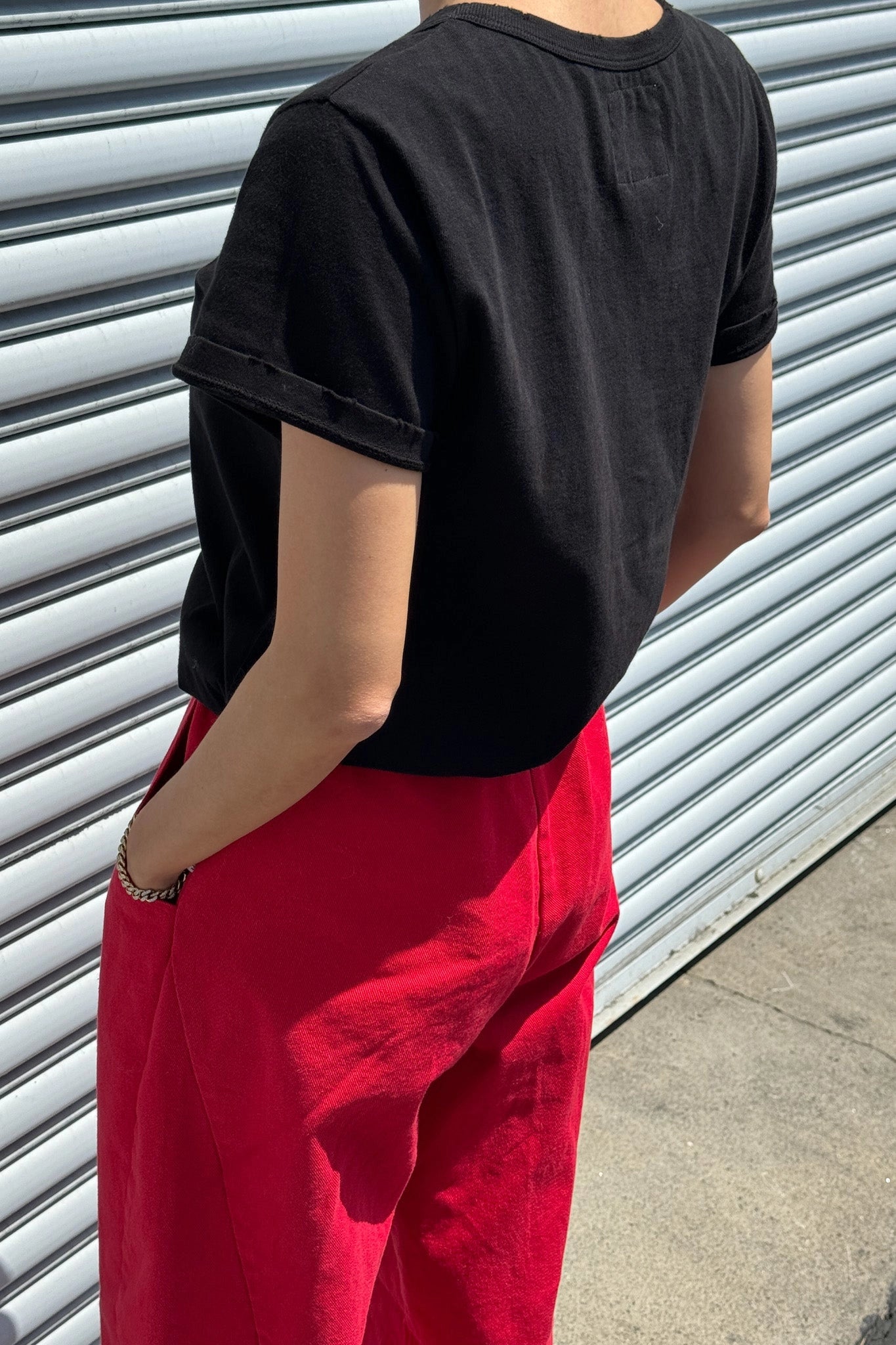 Organic Vintage Boy Tee in True Black