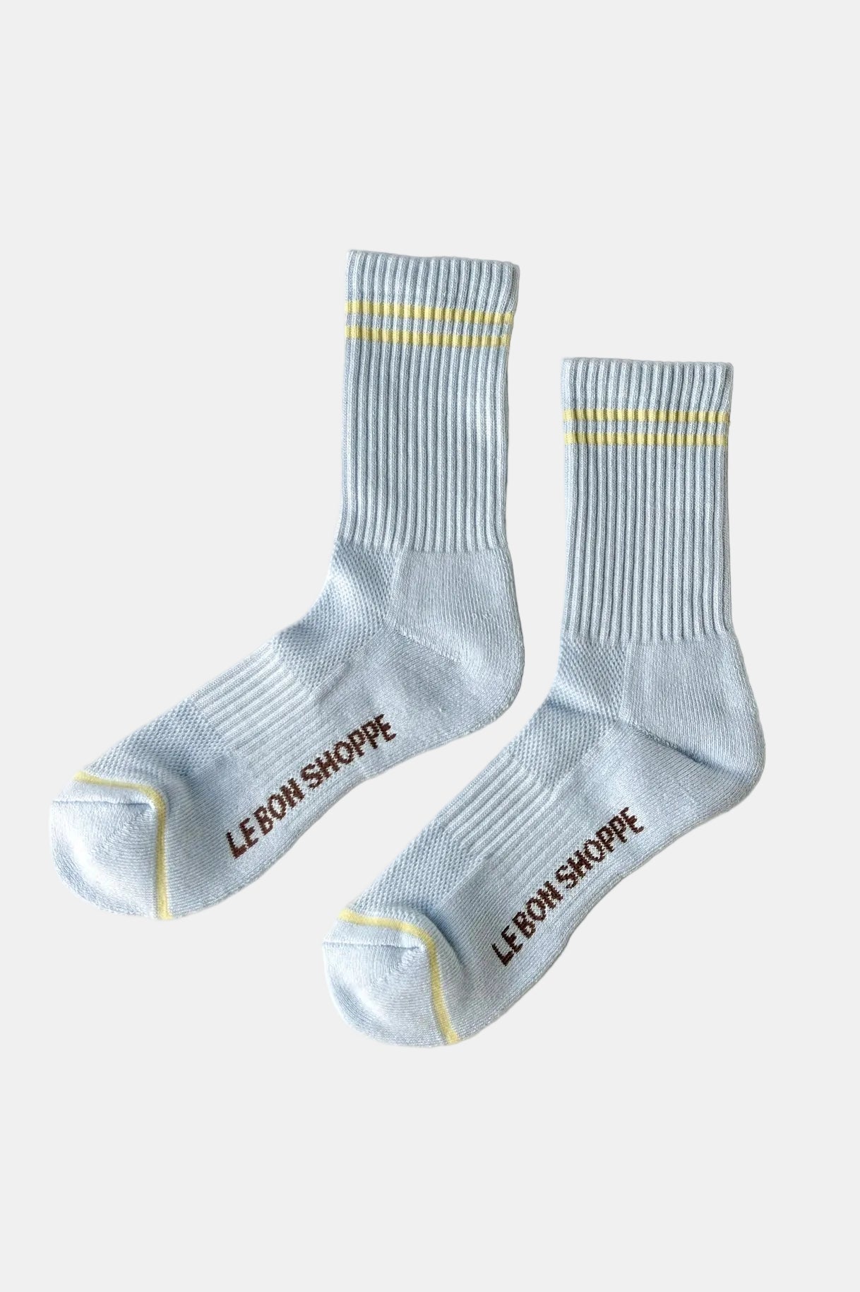 Boyfriend Socks in Pastel Sky