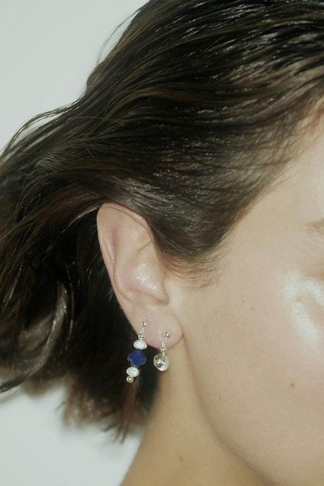 Bebecita Earrings - Lapis Cross