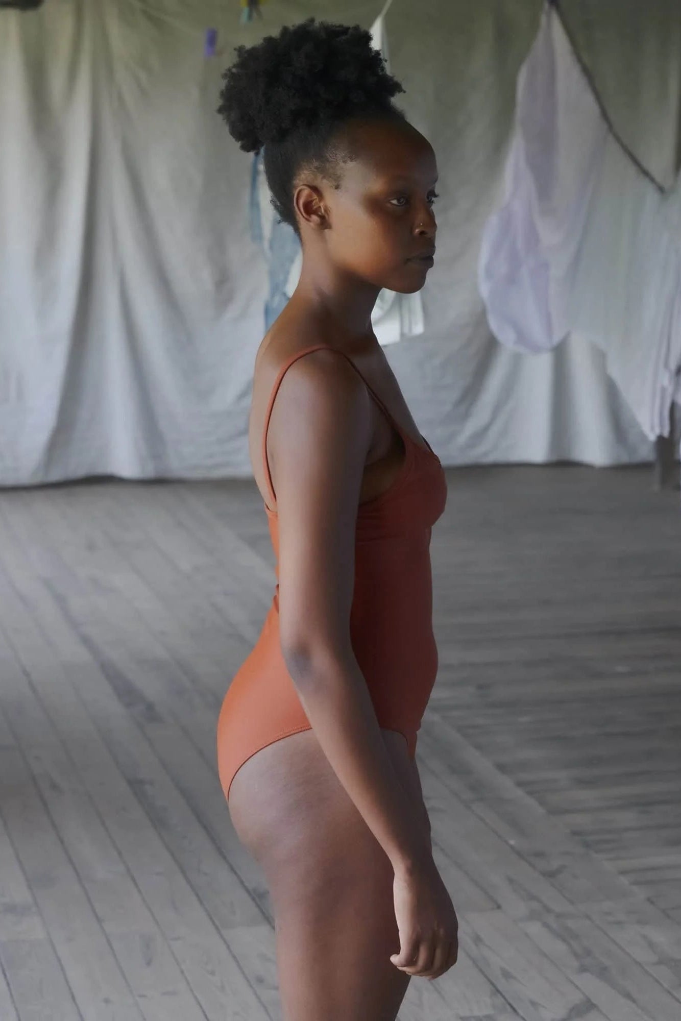 Heart Swimsuit in Morocco Brown