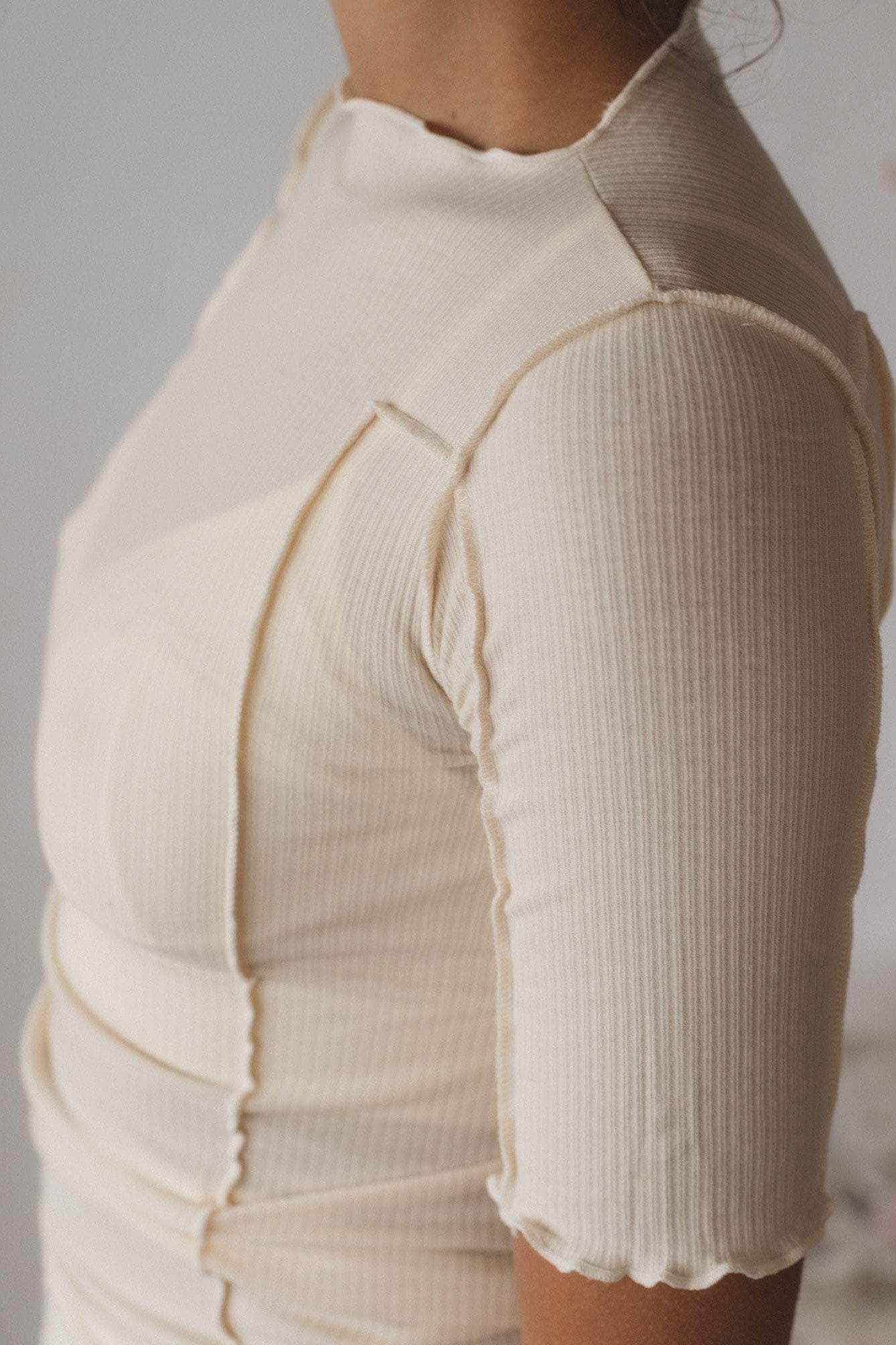 Omato 3/4 Tee Shirt in Off White