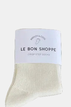 Crisp Step Socks in White