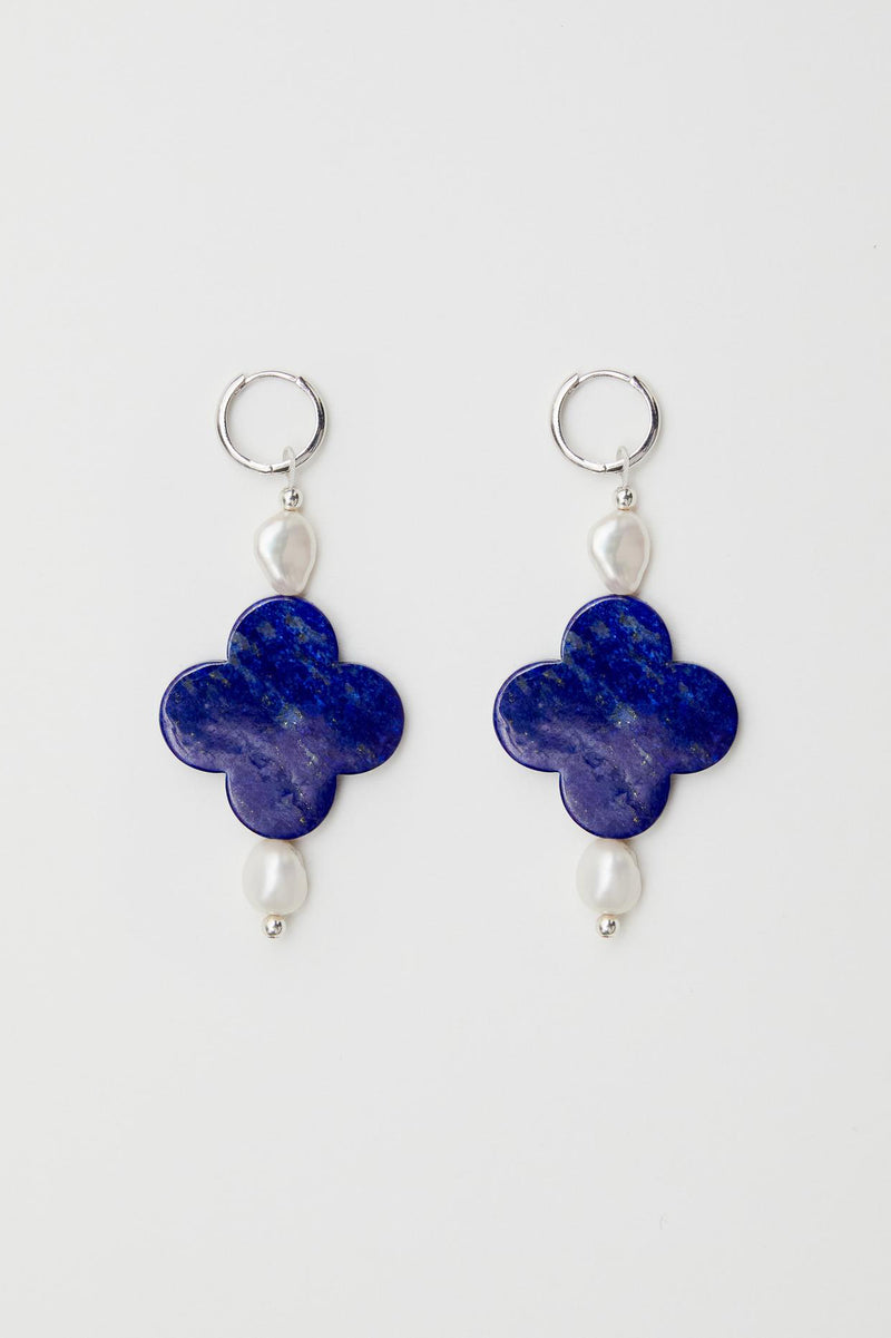 Taro Earrings - Blue Lapis