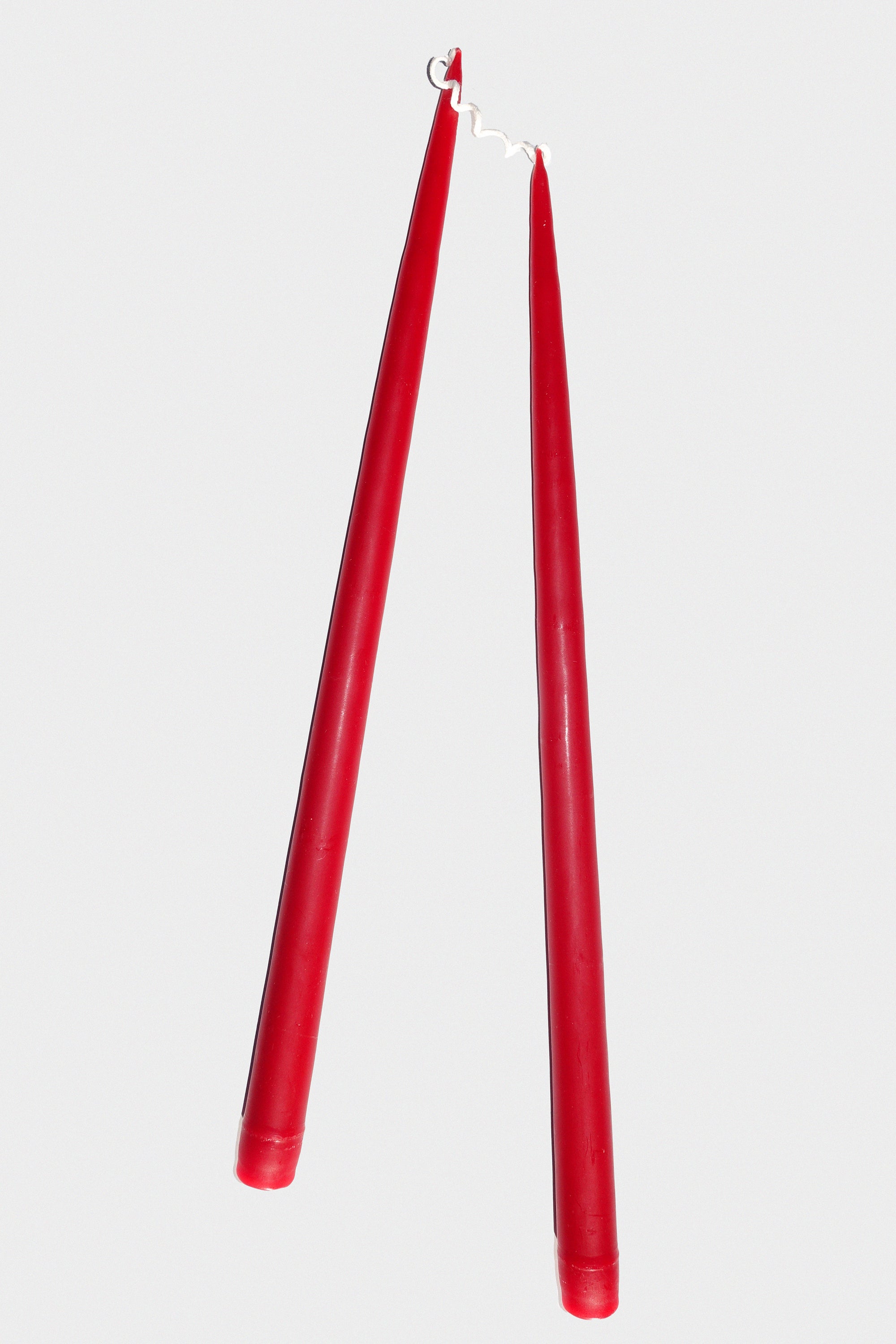 17" Taper Candles in Red Red