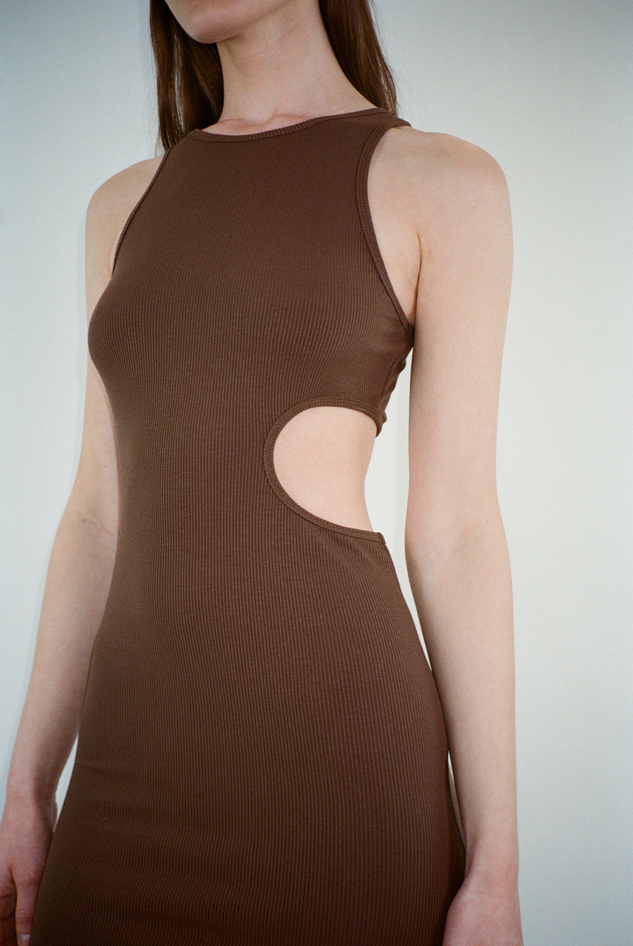 Slight Tank Dress in Cocoa by Sandy Liang http://www.shoprecital.com