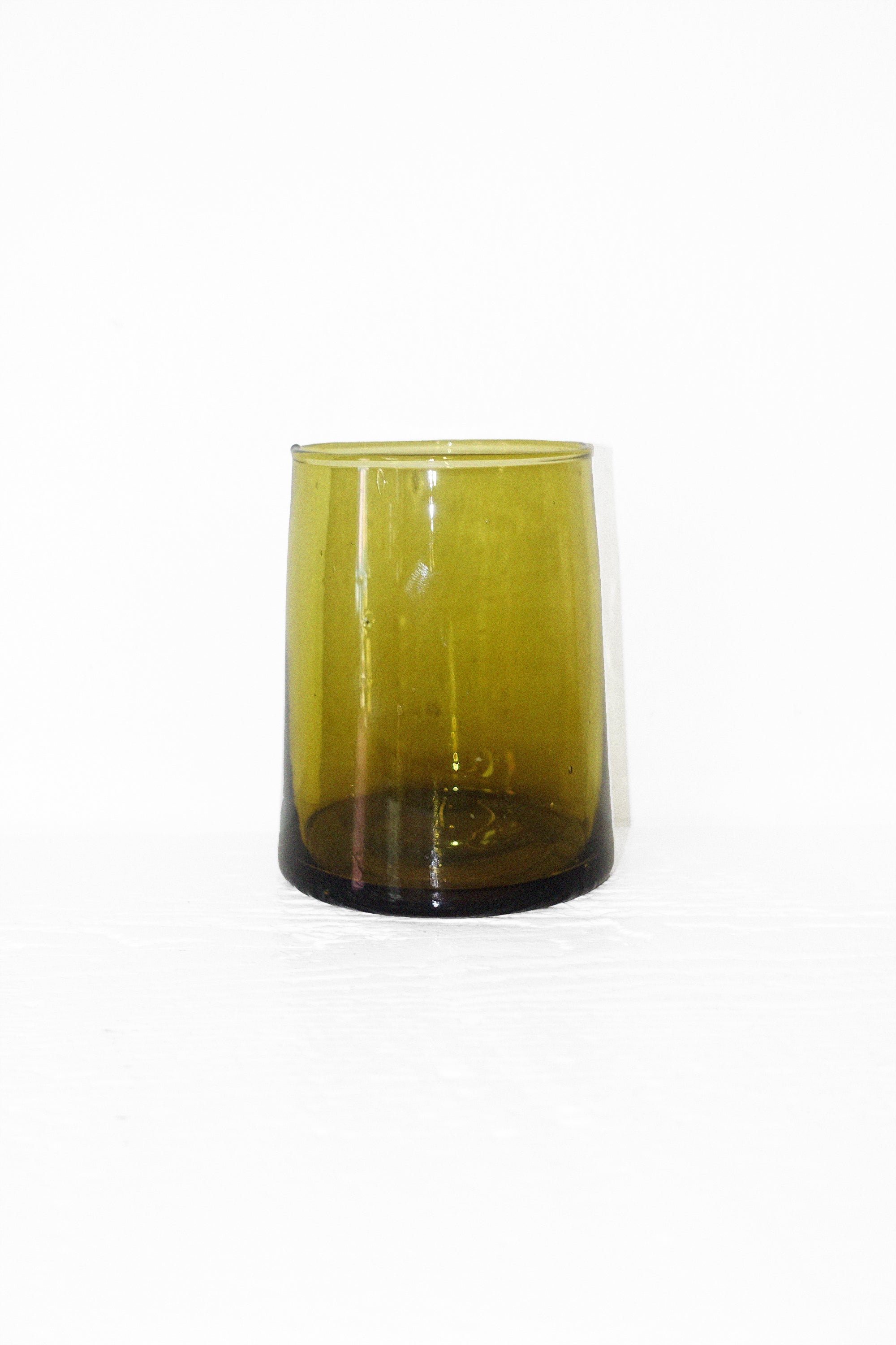 Small Moroccan Cone Glass - Amber