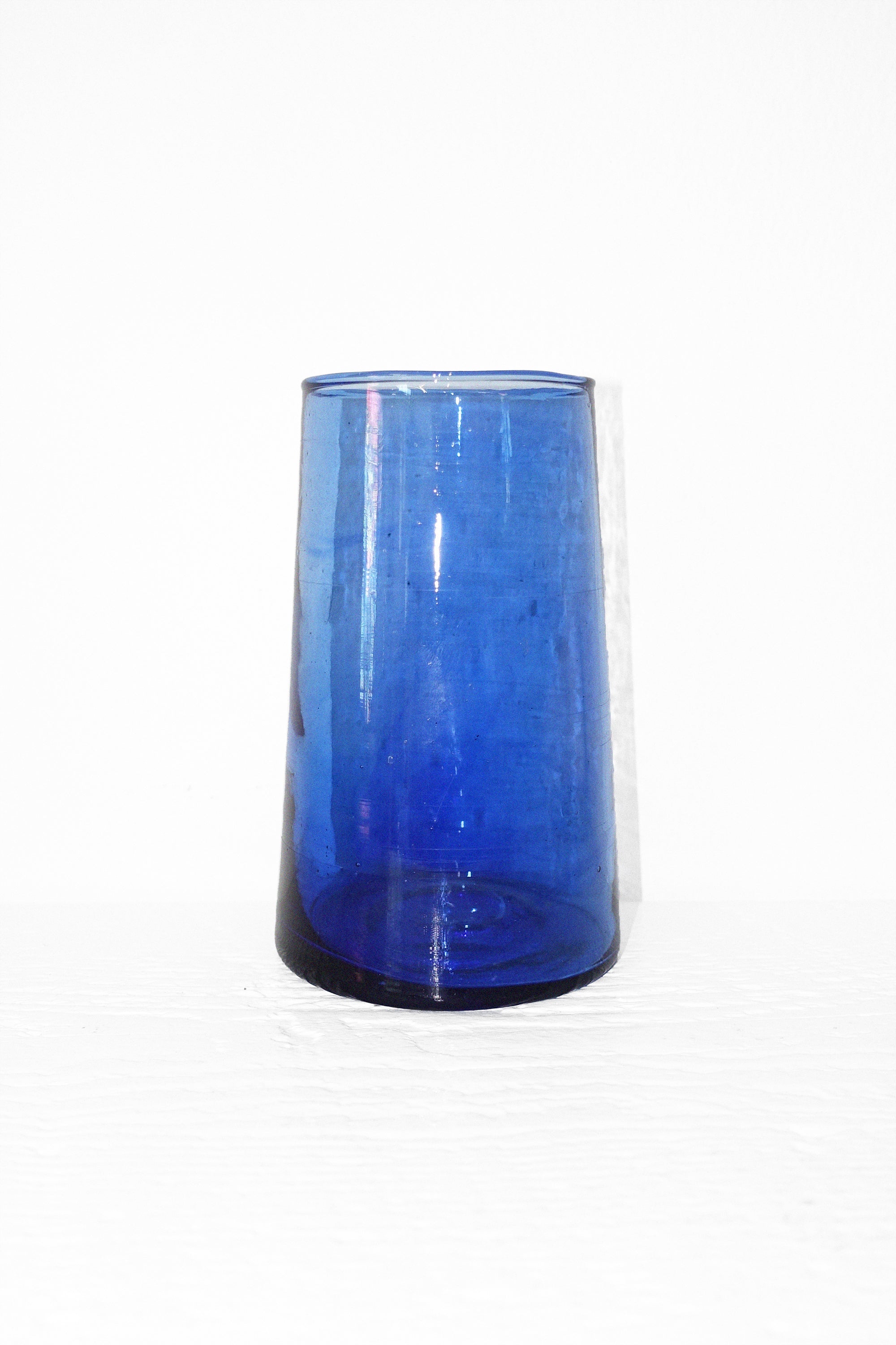 Large Moroccan Cone Glass - Blue