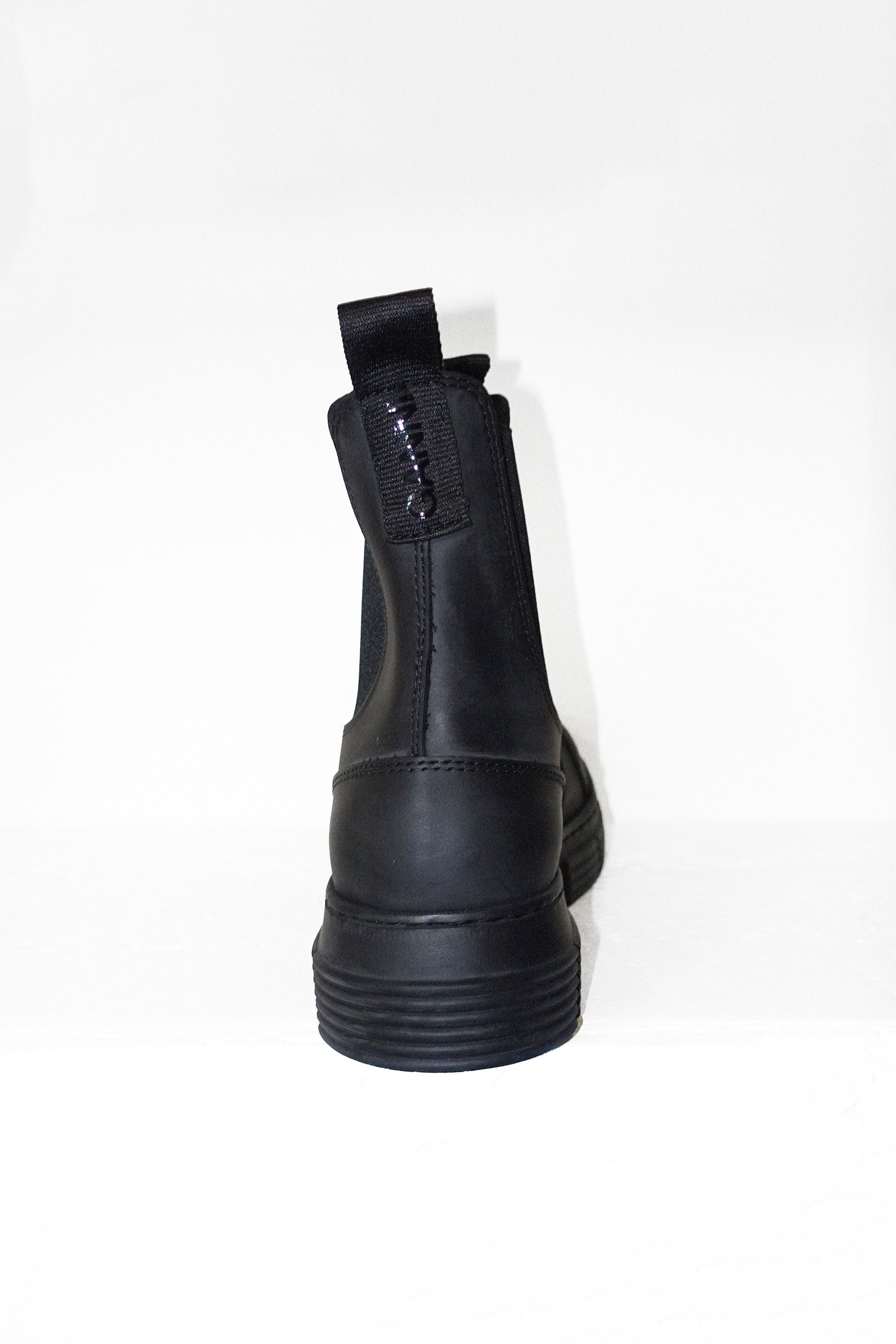 City Boot in Black Recycled Rubber