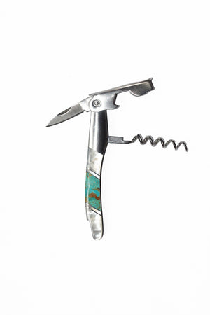 Waiter's Knife in Turquoise & Mother of Pearl