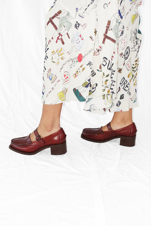 Blanquer Heeled in Russet by Hereu