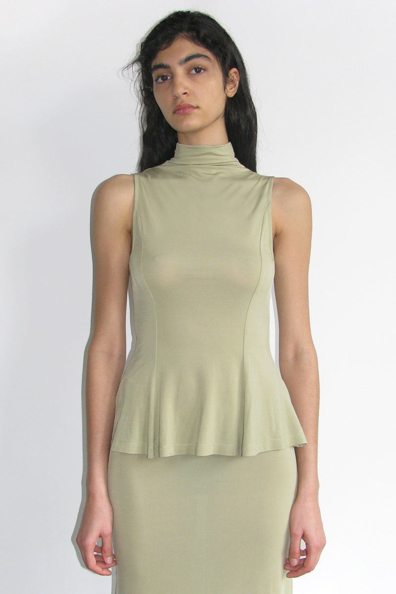 Campbell Top in Porcelain Green