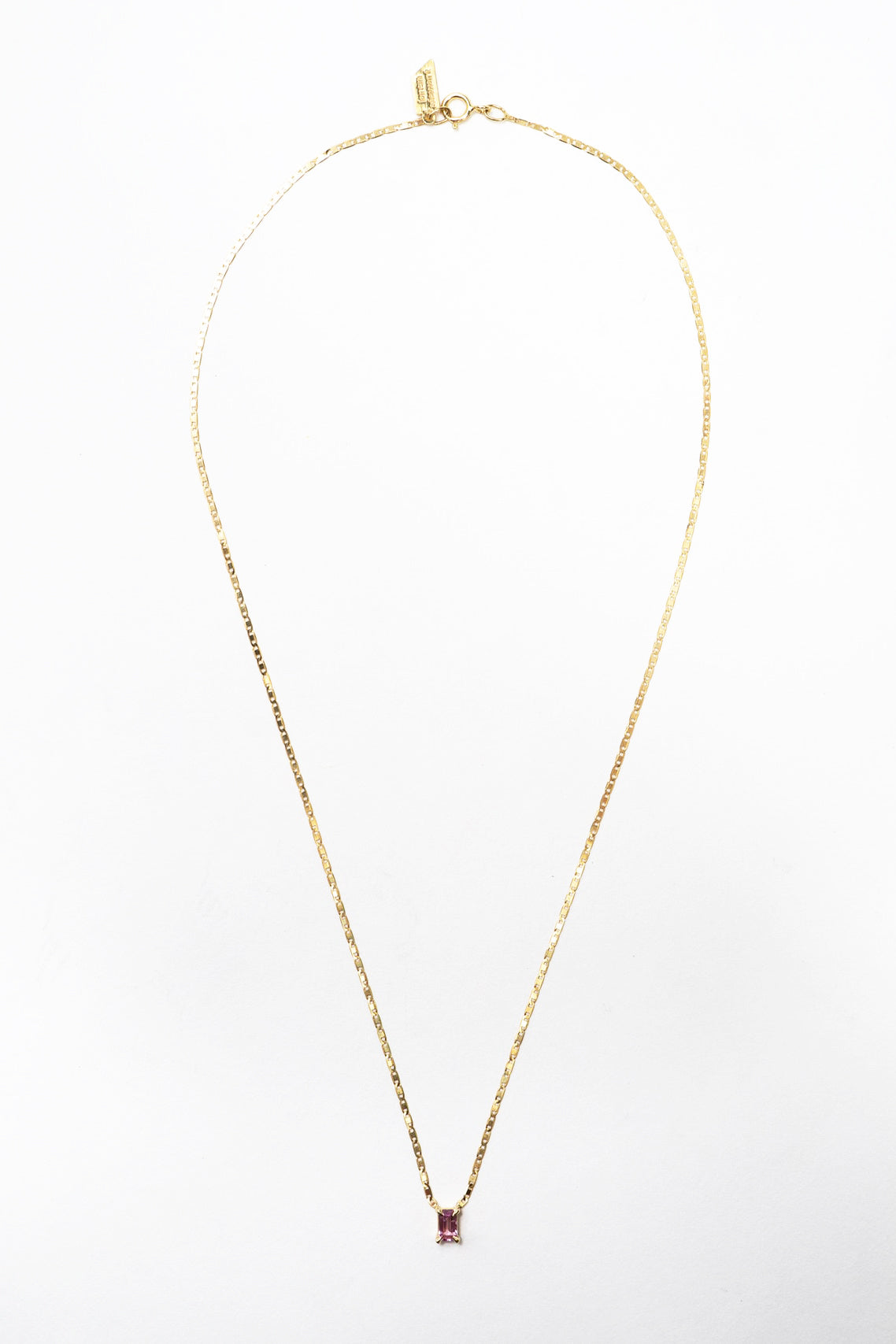 Sapphire Valentino Necklace in 10k Yellow Gold