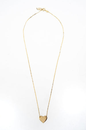 Bimbi Heart Necklace in 10k Yellow Gold
